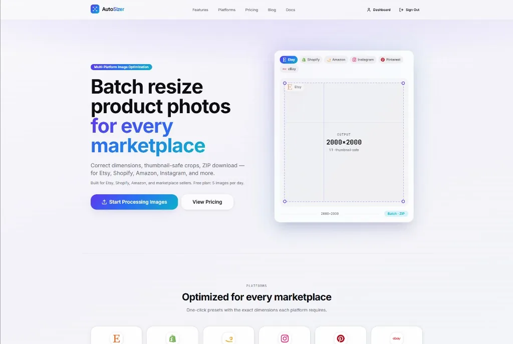 AutoSizer Marketplace Resizer